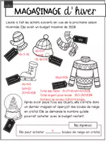 Aperçu - Feuilles d'exercices - Situation d'application - Magasinage d'hiver 6e - Page 3