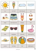 Aperçu - Jeux - Summer / Été: Drawing Game (Jeu pour le cours d'anglais) - Page 2