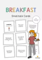 Aperçu - Cartes / Images - Breakfast / Petit-déjeuner: Smalltalk Cards (Cartes de conversation) - Page de couverture