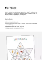 Aperçu - Jeux - Breakfast / Petit-déjeuner: Star Puzzle (Jeu pour le cours d'anglais) - Page 1