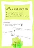 Vorschau - Poster - Coffee shop Methode - Classroom management - Deckblatt