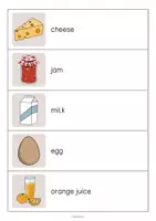 Aperçu - Jeux - Breakfast / Petit-déjeuner: Running Dictation (Dictée en mouvement pour le cours d'anglais) - Page 3