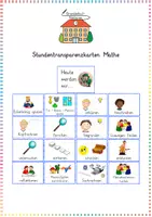Vorschau - Präsentationen/Tafelbilder - Stundentransparenzkarten Mathe - Deckblatt