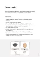 Aperçu - Jeux - Baking / Cuisson: Don’t say it! (Jeu pour le cours d'anglais) - Page 1
