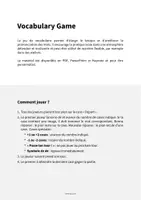 Aperçu - Jeux - Baking / Cuisson: Vocabulary Game (Jeu pour le cours d'anglais) - Page 1