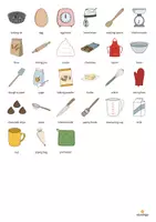 Aperçu - Jeux - Baking / Cuisson: Vocabulary Game (Jeu pour le cours d'anglais) - Page 3