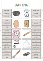 Aperçu - Cartes / Images - Baking / Cuisson: Clip Cards (Cartes à pince pour le cours d'anglais) - Page 2