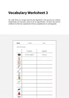 Aperçu - Fiches - Baking / Cuisson: Vocabulary Worksheet 3 (Fiche d'exercices d'anglais) - Page 1