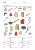 Aperçu - Cartes d'exercices - Baking / Cuisson: How many? – Worksheet (Fiche d'exercices d'anglais) - Page 3
