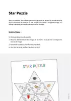 Aperçu - Jeux - Baking / Cuisson: Star Puzzle (Jeu pour le cours d'anglais) - Page 1