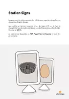 Aperçu - Affichage - Baking / Cuisson: Station Signs (Cartes de travail en atelier) - Page 1