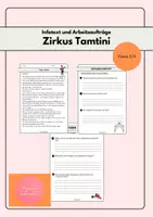 Vorschau - Arbeitsblätter - Zirkus Tamtini_Lesetext mit Aufgaben_Klasse3_4 - Deckblatt