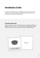 Aperçu - Fiches - Baking / Cuisson: Vocabulary Cards (Cartes de mots) - Page 1
