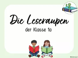 Vorschau - Poster - Leseraupen Aushang alle Klassenstufen - Seite 1