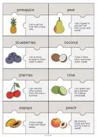 Aperçu - Jeux - Fruits: Puzzle (Puzzle pour le cours d'anglais) - Page 3