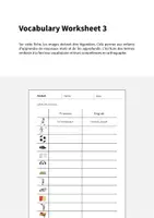 Aperçu - Fiches - Football: Vocabulary Worksheet 3 (Fiche d'exercices d'anglais) - Page 1
