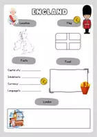 Vorschau - Arbeitsblätter - Materialpaket: Fact Sheets (England, Scotland, Ireland, USA) - Seite 1
