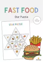 Aperçu - Jeux - Fast Food / Restauration rapide: Star Puzzle (Jeu pour le cours d'anglais) - Page de couverture