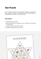 Aperçu - Jeux - Fast Food / Restauration rapide: Star Puzzle (Jeu pour le cours d'anglais) - Page 1