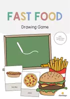 Aperçu - Jeux - Fast Food / Restauration rapide: Drawing Game (Jeu pour le cours d'anglais) - Page de couverture