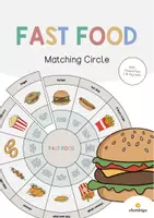 Aperçu - Cartes / Images - Fast Food / Restauration rapide: Matching Circle (Puzzle circulaire pour le cours d'anglais) - Page de couverture