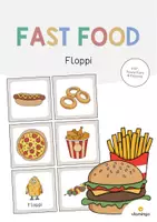 Aperçu - Jeux - Fast Food / Restauration rapide: Floppi (Jeu pour le cours d'anglais) - Page de couverture