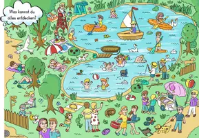 Vorschau - Stationenlernen - Wimmelbild | Sommer - Seite 1