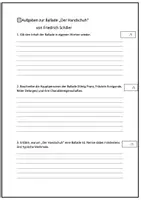 Vorschau - Arbeitsblätter - Klassenarbeit Thema Ballade - Seite 3
