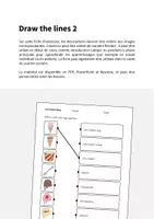 Aperçu - Cartes d'exercices - Ice Cream Shop / Glacier: Draw the lines 2 (Fiche d'exercices d'anglais) - Page 1