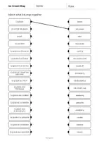 Aperçu - Cartes d'exercices - Ice Cream Shop / Glacier: Draw the lines 3 (Fiche d'exercices d'anglais) - Page 2