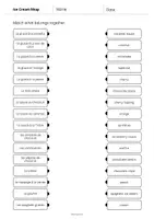 Aperçu - Cartes d'exercices - Ice Cream Shop / Glacier: Draw the lines 3 (Fiche d'exercices d'anglais) - Page 3