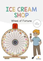 Aperçu - Jeux - Ice Cream Shop / Glacier: Vocabulary Wheel of Fortune (Roue de la chance pour le cours d'anglais) - Page de couverture