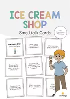 Aperçu - Cartes / Images - Ice Cream Shop / Glacier: Smalltalk Cards (Cartes de conversation) - Page de couverture