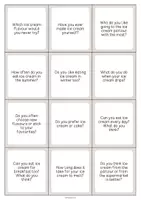 Aperçu - Cartes / Images - Ice Cream Shop / Glacier: Smalltalk Cards (Cartes de conversation) - Page 3