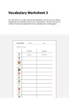 Aperçu - Fiches - Ice Cream Shop / Glacier: Vocabulary Worksheet 3 (Fiche d'exercices d'anglais) - Page 1