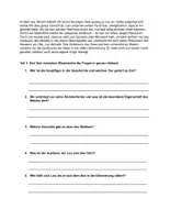 Vorschau - Arbeitsblätter - Textverständnis und Inhaltsangabe zur kurzen Geschichte (Förderniveau) - Seite 1