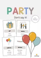Aperçu - Jeux - Party / Fête: Don’t say it! (Jeu pour le cours d'anglais) - Page de couverture