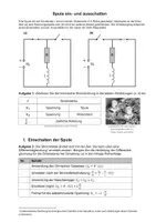 Vorschau - Arbeitsblätter - Herleitung der Lade- und Entladekurve einer Spule - Deckblatt