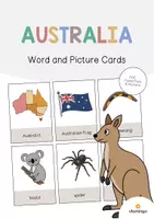 Aperçu - Affichage - Australia / Australie: Word and Picture Cards (Cartes avec images pour le cours d'anglais) - Page de couverture