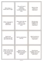 Aperçu - Cartes / Images - Australia / Australie: Smalltalk Cards (Cartes de conversation) - Page 3