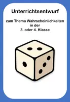 Vorschau - Stundenentwürfe - Wahrscheinlichkeit Würfel Unterrichtsentwurf - Deckblatt