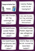 Aperçu - Cartes / Images - Gesprächskarten Medien ab 12 Jahre - Cartes de discussion Médias élèves plus âgés allemand - Page 1
