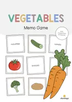 Aperçu - Jeux - Vegetables / Légumes: Memo Game (Jeu pour le cours d'anglais) - Page de couverture
