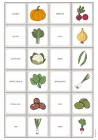 Aperçu - Jeux - Vegetables / Légumes: Memo Game (Jeu pour le cours d'anglais) - Page 3