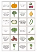Aperçu - Jeux - Vegetables / Légumes: Reading Domino (Jeu pour le cours d'anglais) - Page 3