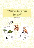 Vorschau - Poster - Welches Streittier bin ich? - Ethik, Klassenrat, ... - Deckblatt