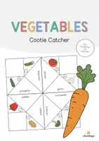 Aperçu - Jeux - Vegetables / Légumes: Cootie Catcher (Jeu pour le cours d'anglais) - Page de couverture