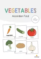 Aperçu - Fiches - Vegetables / Légumes: Accordion Fold (Jeu pour le cours d'anglais) - Page de couverture