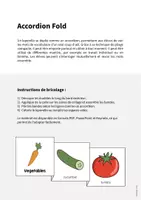 Aperçu - Fiches - Vegetables / Légumes: Accordion Fold (Jeu pour le cours d'anglais) - Page 1