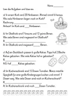 Vorschau - Arbeitsblätter - Materialpaket: Sachrechnen für Anfänger / DAZ friendly/ 11 A4 Arbeitsblätter - Seite 2
